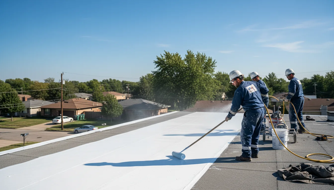 Commercial roof coating in Harwick, PA near me